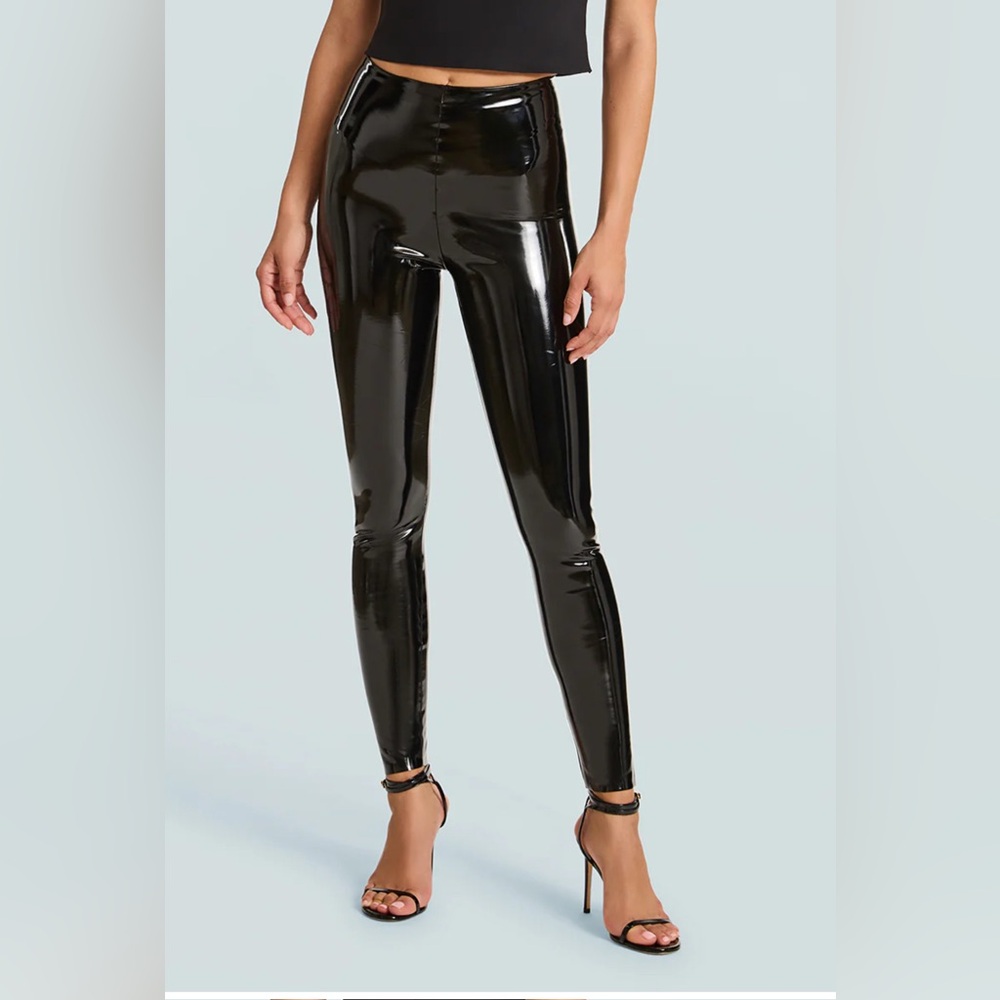 Commando Faux Patent Leather Leggings in Black XS‎ NWT $118